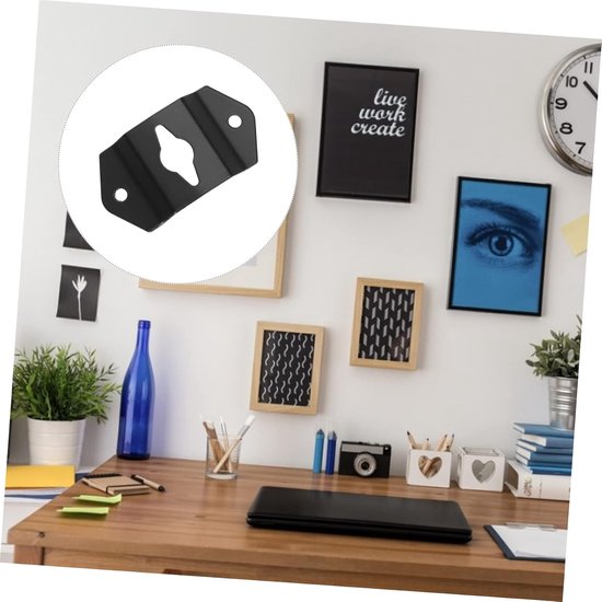 Speaker Ophanghaken - Muurbeugels Geluid - Geluid Installeren - Stevig IJzer Ontwerp - 20 Stuks - Zwart — afbeelding 2