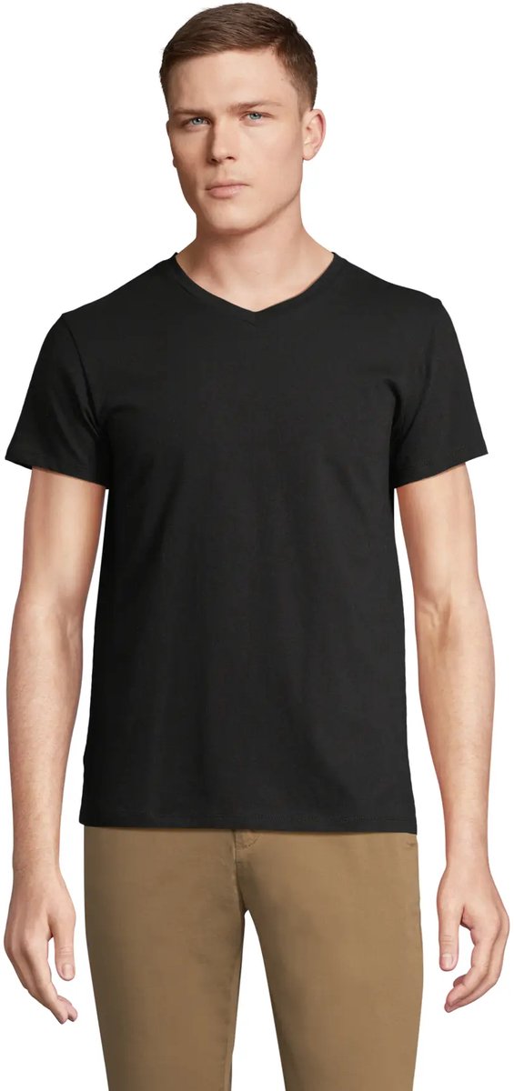 SOL'S V-Neck T-Shirt Regent L04765 - Deep Black - XS