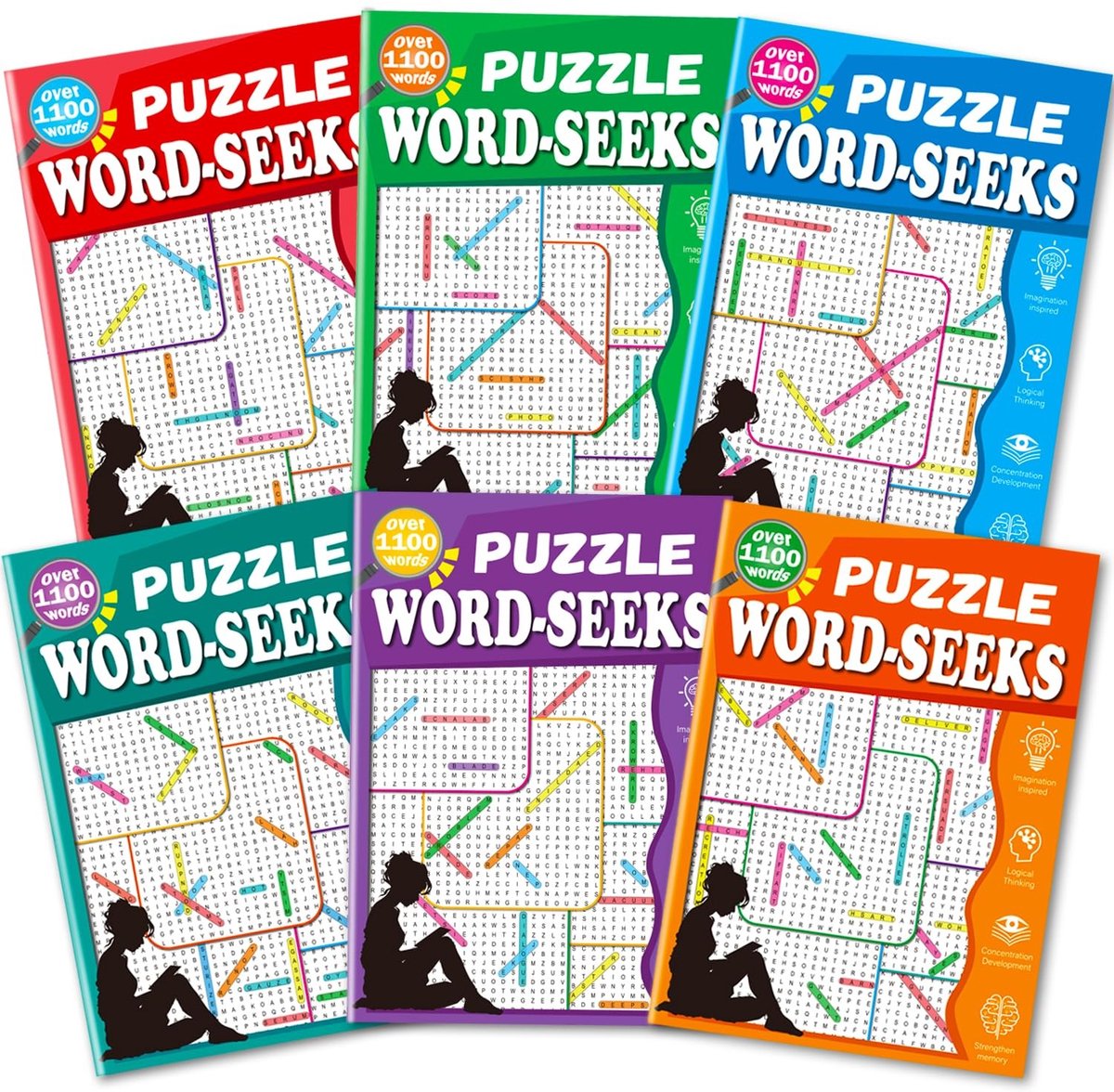 Omgoods - Puzzelboek met Grote Letters voor Volwassenen met 6600 Woorden