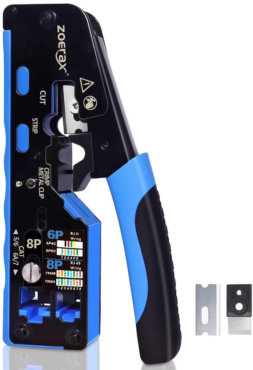 Omgoods - All-in-One RJ45 Crimping Pliers voor Ethernet Kabels