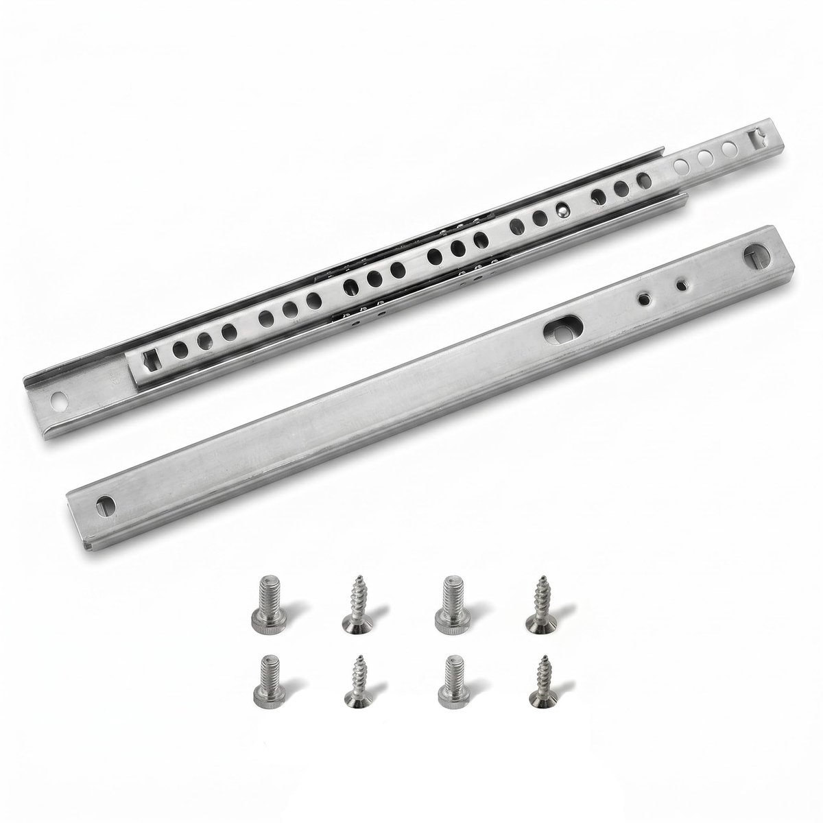 Omgoods - Kogelglijrails van Staal 246 mm voor Meubelvervanging