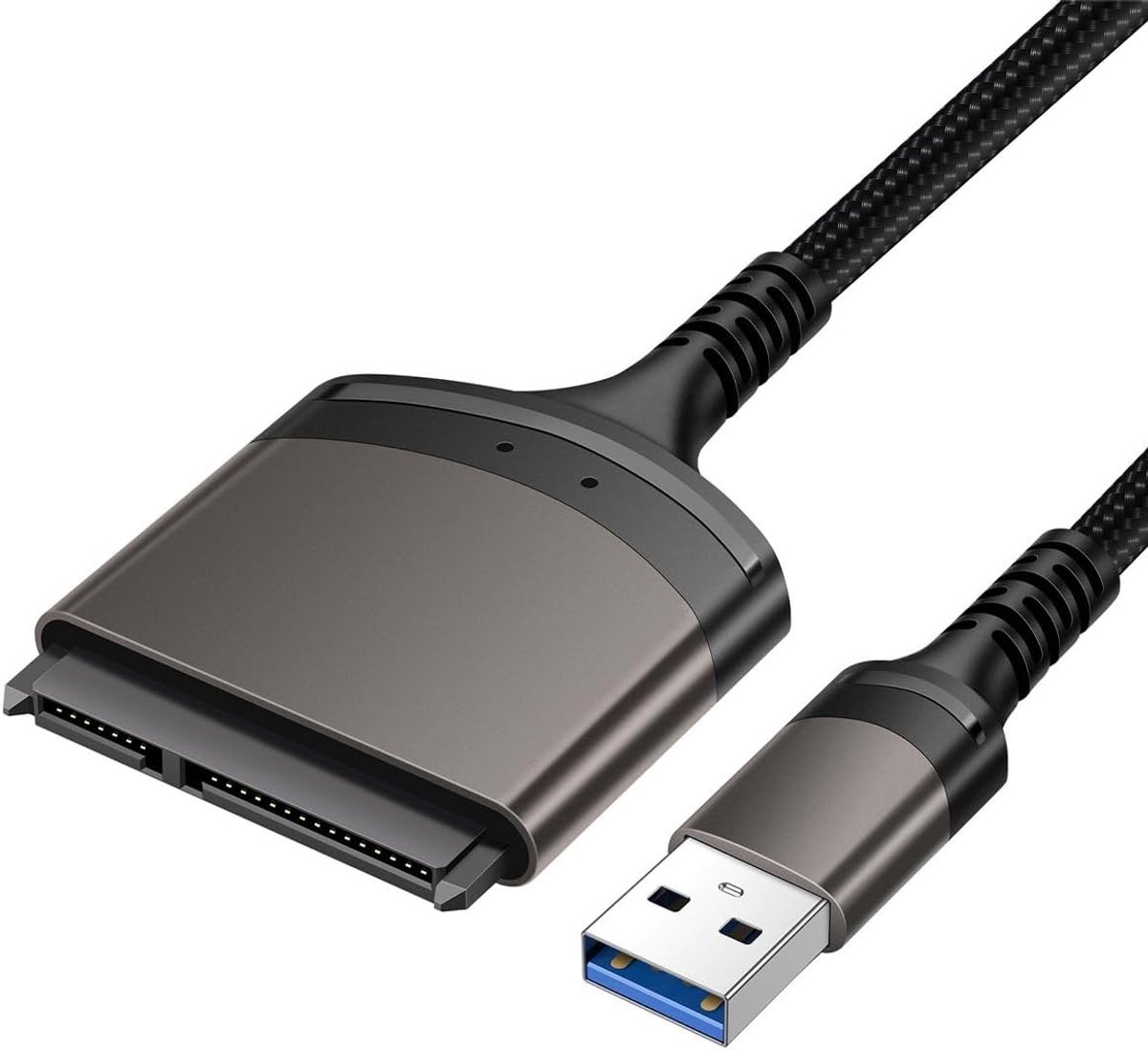 Green Glow - USB-C SSD-adapter voor 2,5-inch harde schijf laptop, SATA-adapter kabel