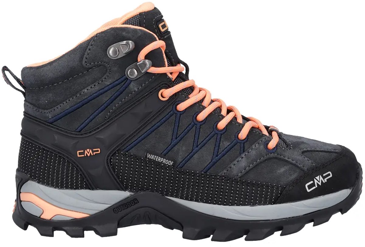 Dameswandelschoenen CMP Rigel Mid Antracite / Sunrise