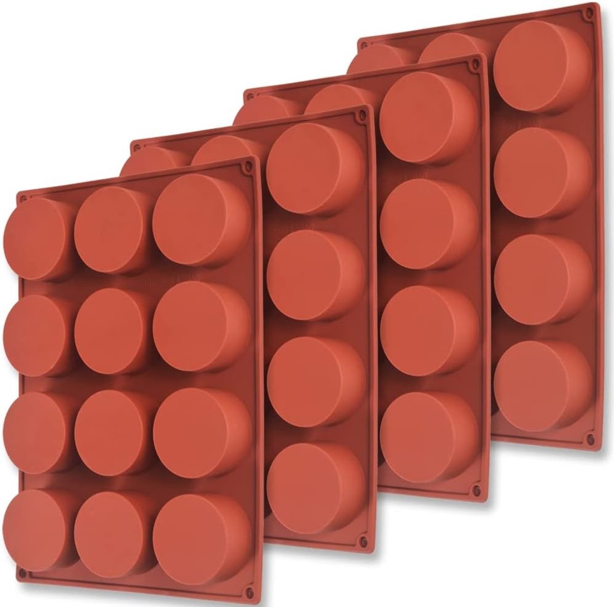 Siliconen Mallen voor Cake Pops en Chocolade, 4 Sets met 12 Holtes voor Badbommen en Cheesecake
