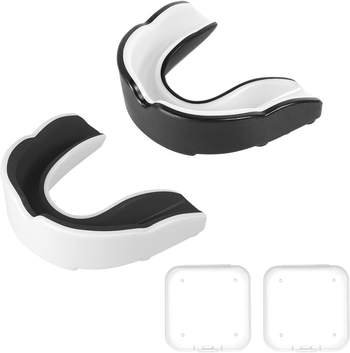 Set van 2 Professionele Mondbeschermers voor Volwassenen en Kinderen - Slim Fit Sportmondbeschermers voor Boksen en Activiteiten