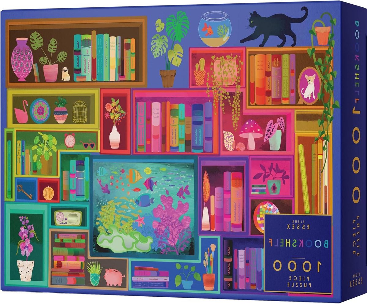 Puzzel voor Volwassenen - 1000 Stukjes - Ontspanning Thuis - Matte Afwerking - 70x50 cm - Boekenkast