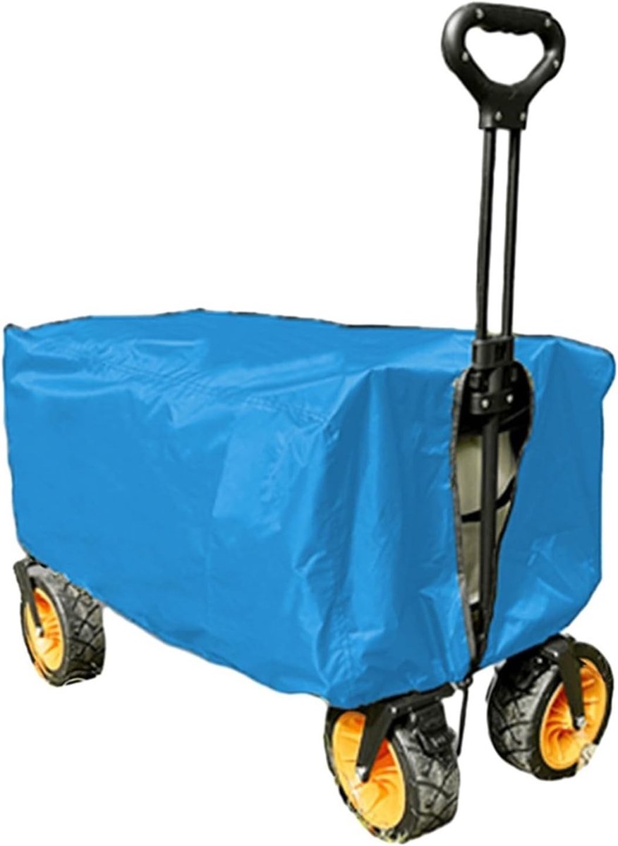Vouwbare Tuinwagen van 210D Oxford Stof, Waterdichte Bescherming voor Tuin, Camping en Boodschappen