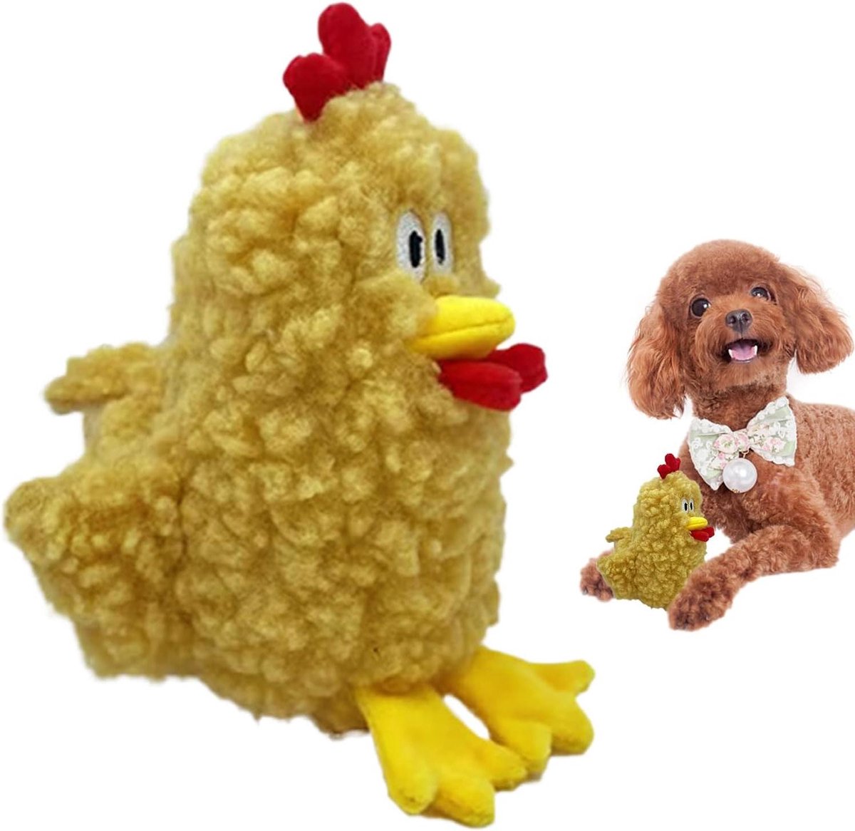 Hondenknuffels - Piepend hondenspeelgoed - Interactief Spelen - Wasbare Cartoonvormen - 100g - B