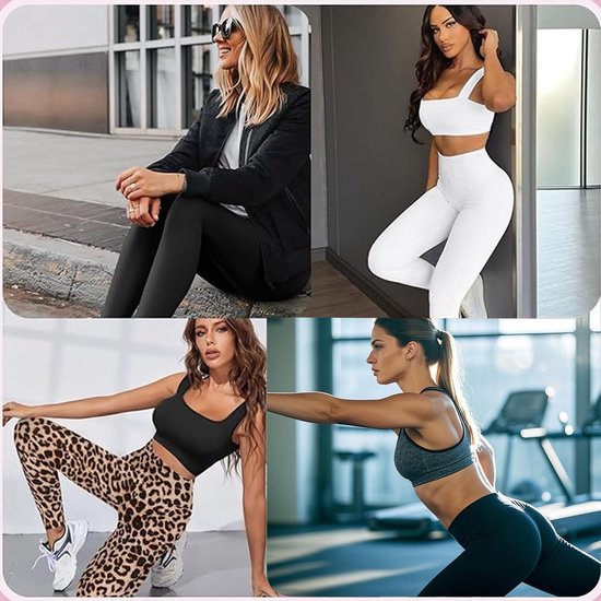 Dames Hoge Taille Leggings voor Sport en Yoga - Ademend en Comfortabel Sportbroekje — afbeelding 3