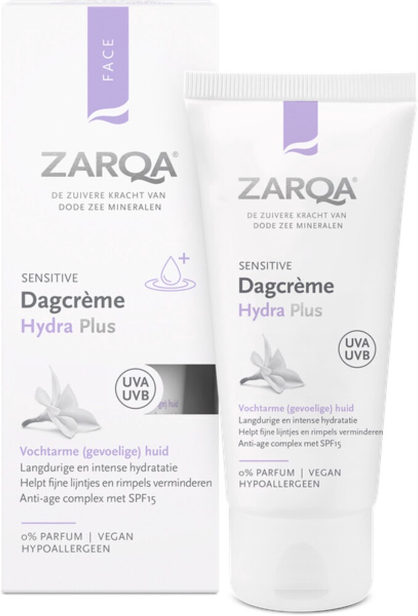 Zarqa Hydra Dagcrème Plus - 2 x 50 ml - Voordeelverpakking