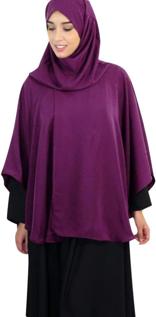 Dames Gebedskleding - Kleding Set - Religieus Gebruik - Ademende Stof - L 84cm - Donkerpaars