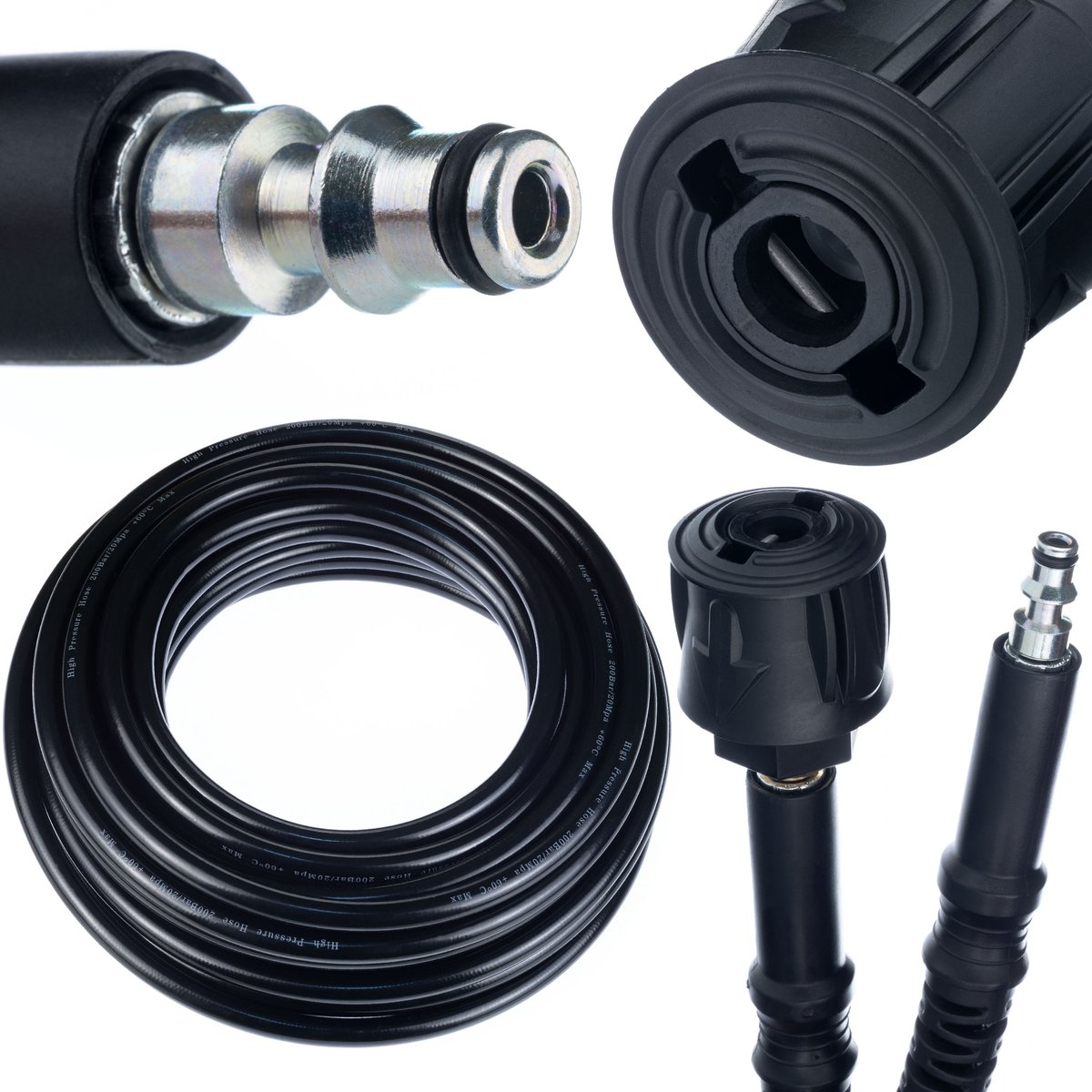 Rosfix Hogedrukslang Vervanging - 15 m Quick Connect - 200 bar Nylon Omslag - Geschikt voor Lavor