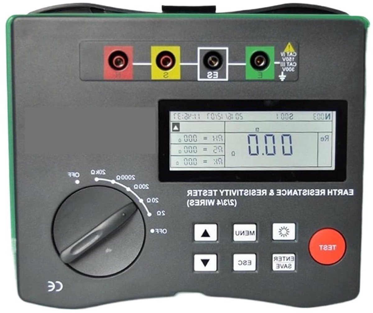 Weerstandstester - Megger Meter Bodem Aarde - Elektrische Metingen - Digitale LCD met Backlight - 209 kOhm - Niet gespecificeerd