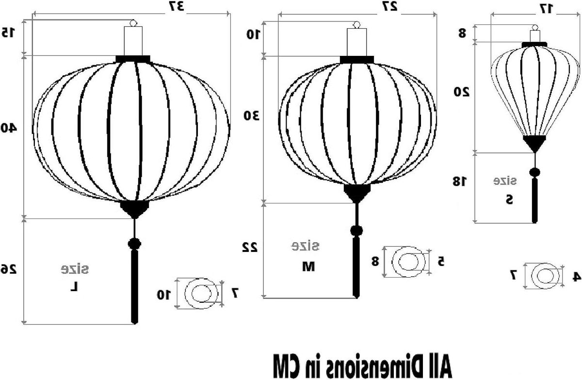 Zijden Bamboe Lampion - Oosterse Decoratie - Feestelijke Sfeer - Handgemaakt Ontwerp - 35.5 cm - Wit