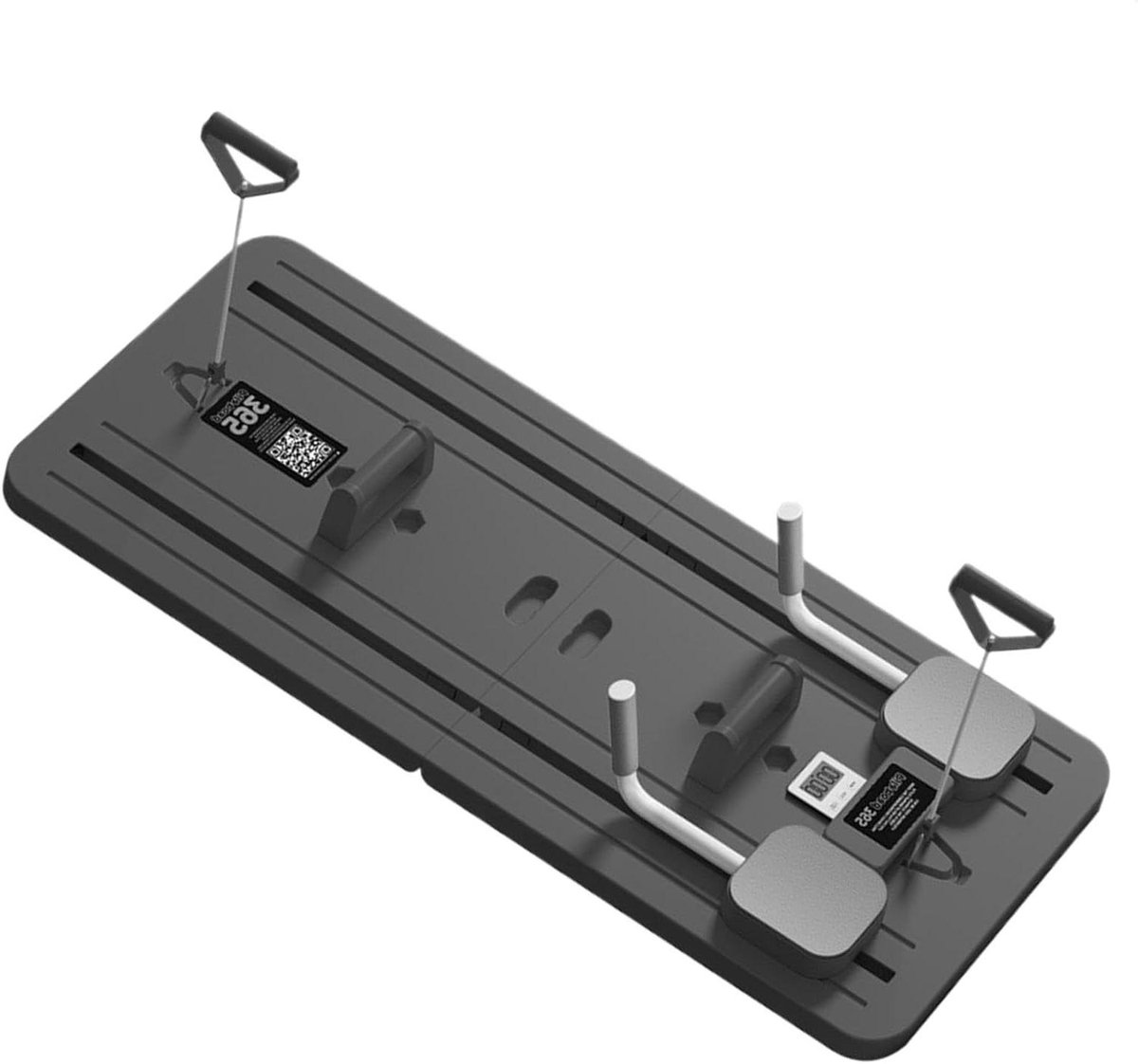 Pilates Reformer Set - Schuifbord Buikplaat - Thuis Fitness - Multifunctioneel met Timer - 106 x 41 cm - Niet gespecificeerd