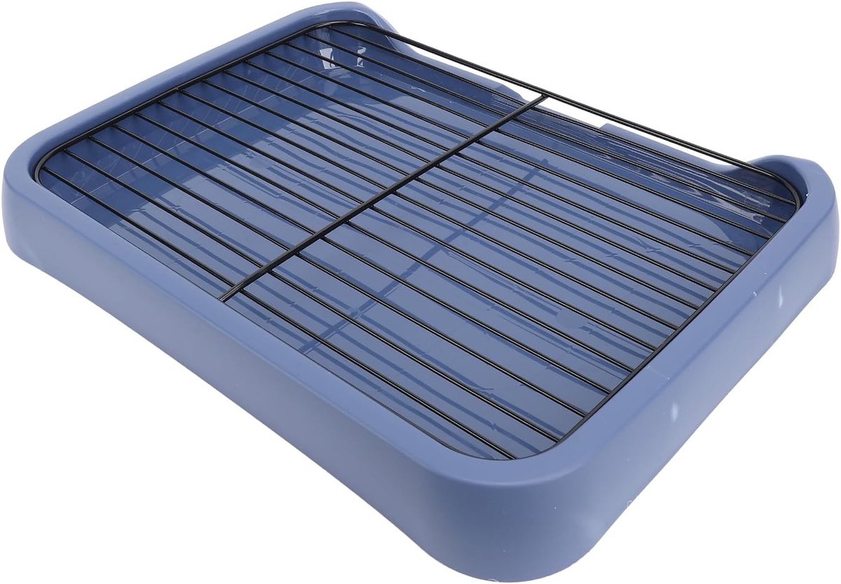 Draagbare en Verwijderbare Puppy Toilet Pad voor Binnen, Ideaal voor Kleine en Middelgrote Honden, Inclusief Training Bowl en Grid voor Effectieve Zindelijkheidstraining