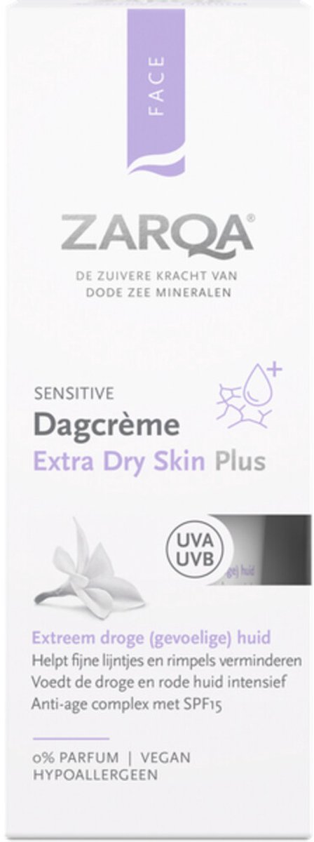 Zarqa Extra Dry Skin Dagcrème Plus - 2 x 50 ml - Voordeelverpakking