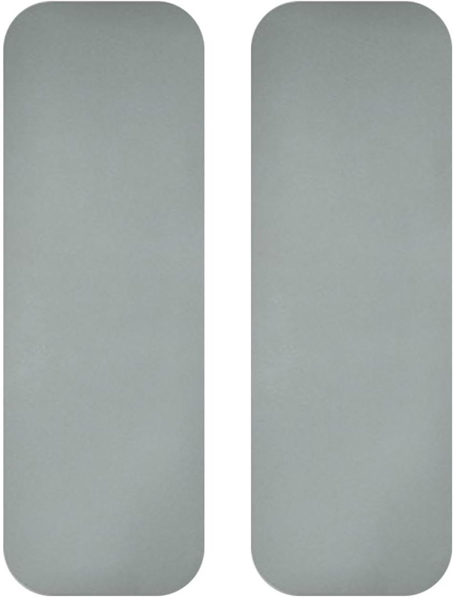 Loopmat voor Hometrainer - Fitnessmat Antislip - Bescherming Vloeren - Geluiddempend Trillingsvrij - 25x80 cm - Grijs