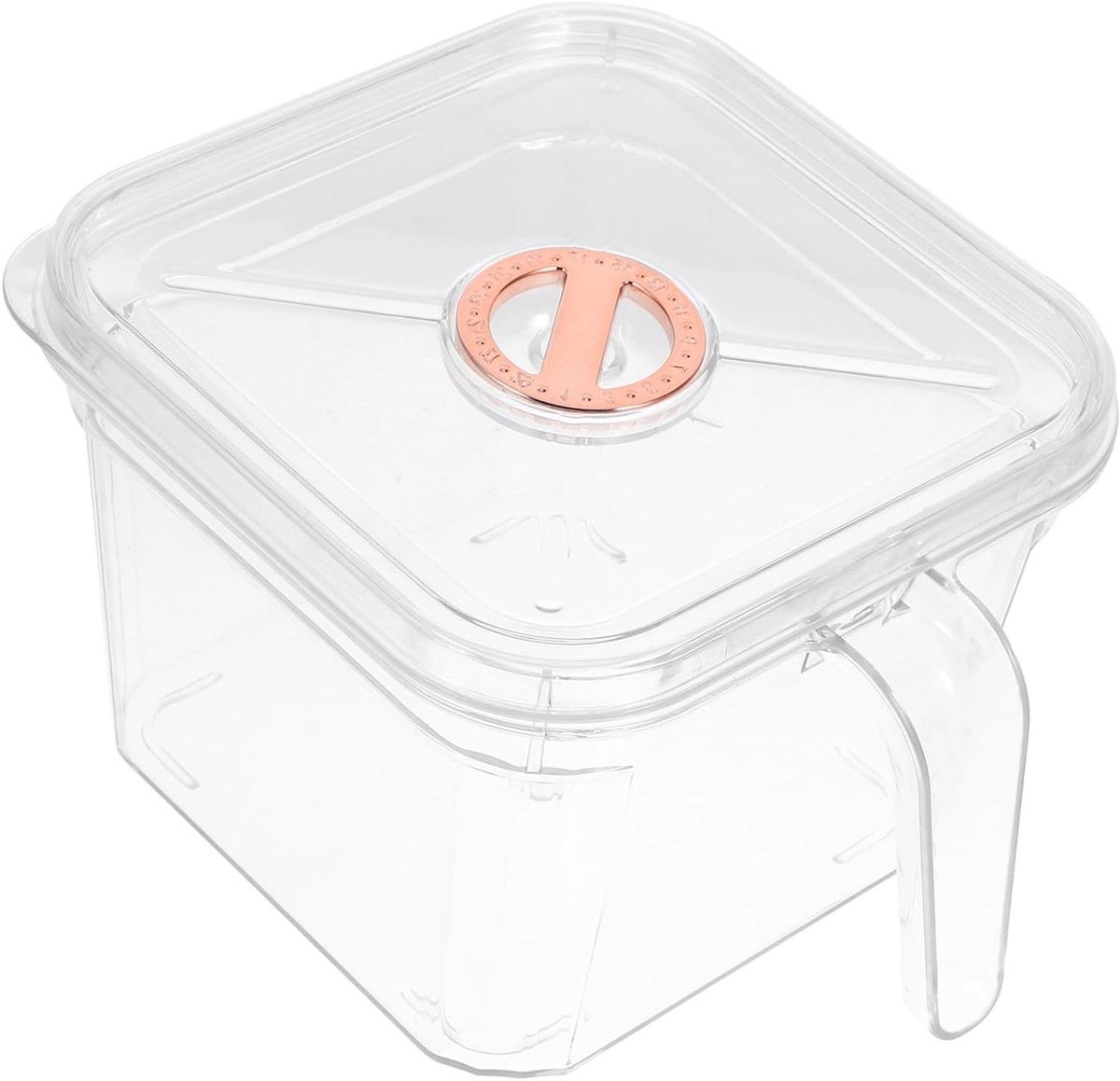 Transparant Aquarium - Vissenkom Bureau - Decoratief Huisdier - Onbreekbaar Plastic - 14.5 x 14.5 x 11 cm - Transparant