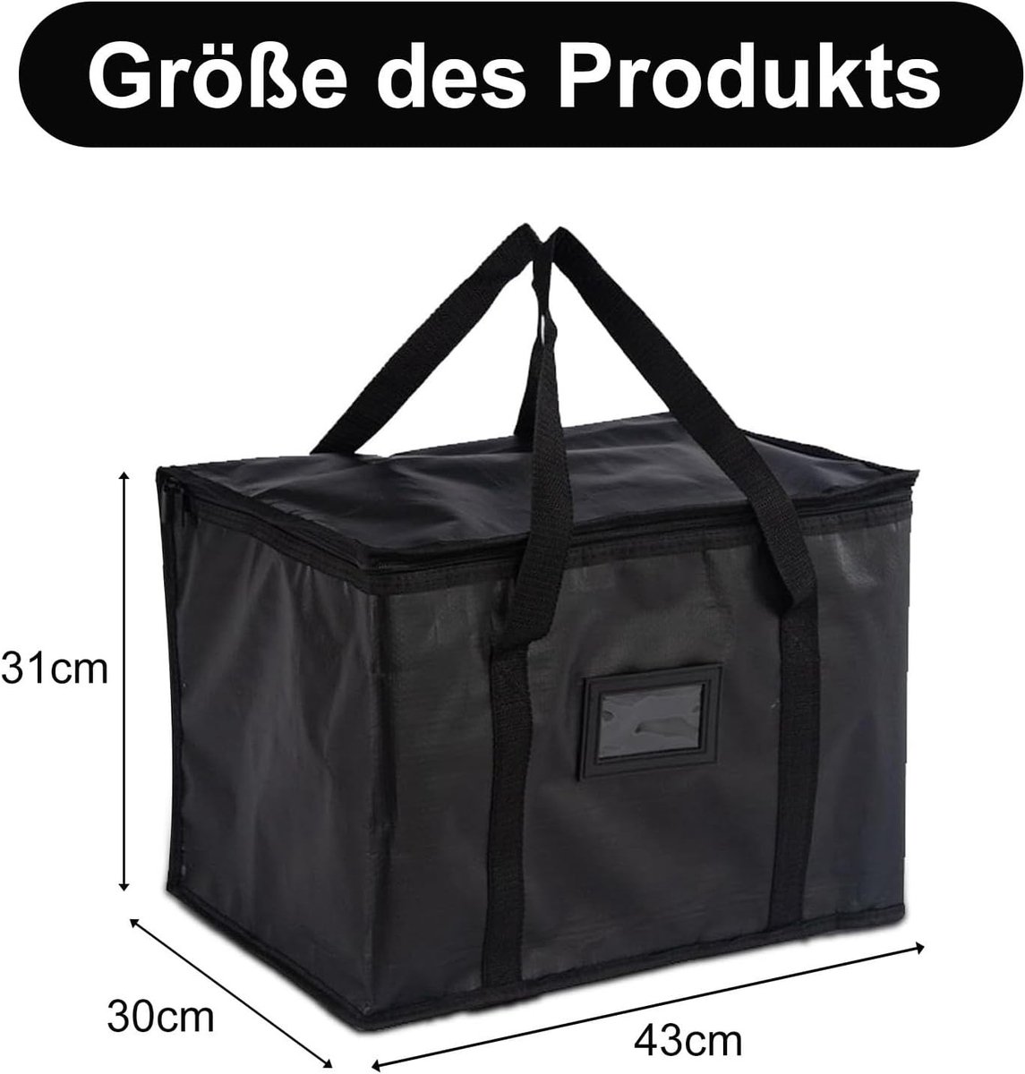 Vouwbare koelrugzak van 40 liter, herbruikbare geïsoleerde tas, lekvrij en waterdicht voor picknicks, reizen en kamperen