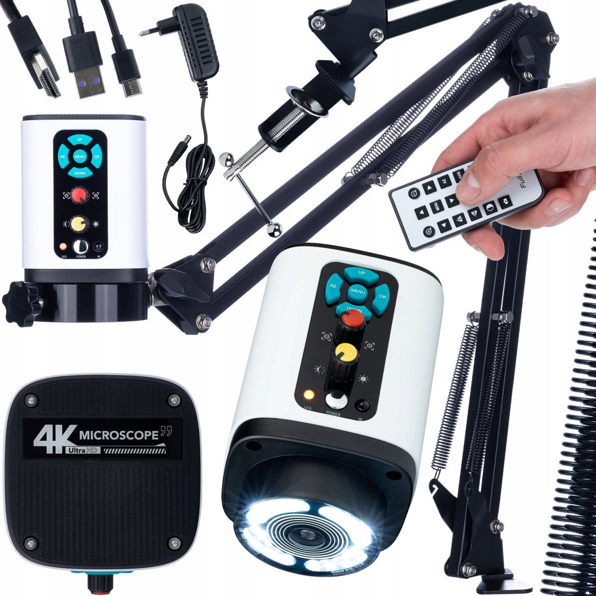 Rosfix Altair ProVision 4K Mikroscoop - Digitale Camera Sony 8,29MP - HDMI USB LED24 DC12V