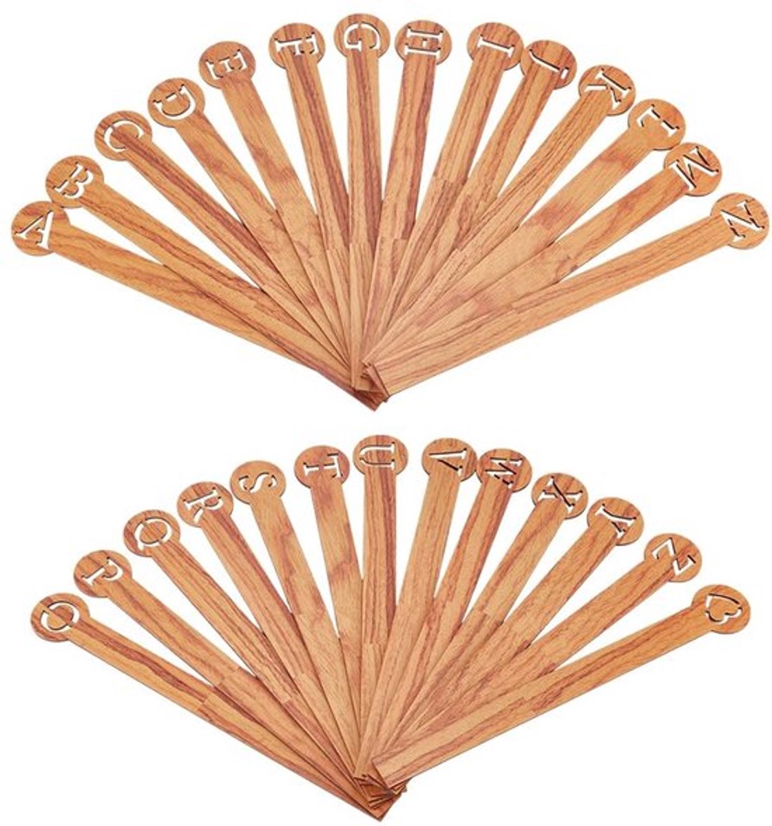 Platenverdelers 29 Stuks - A-Z Separator/Organizer - MDF - Album/DVD/Media Opslag - 2 Standaarden - Duurzaam Materiaal