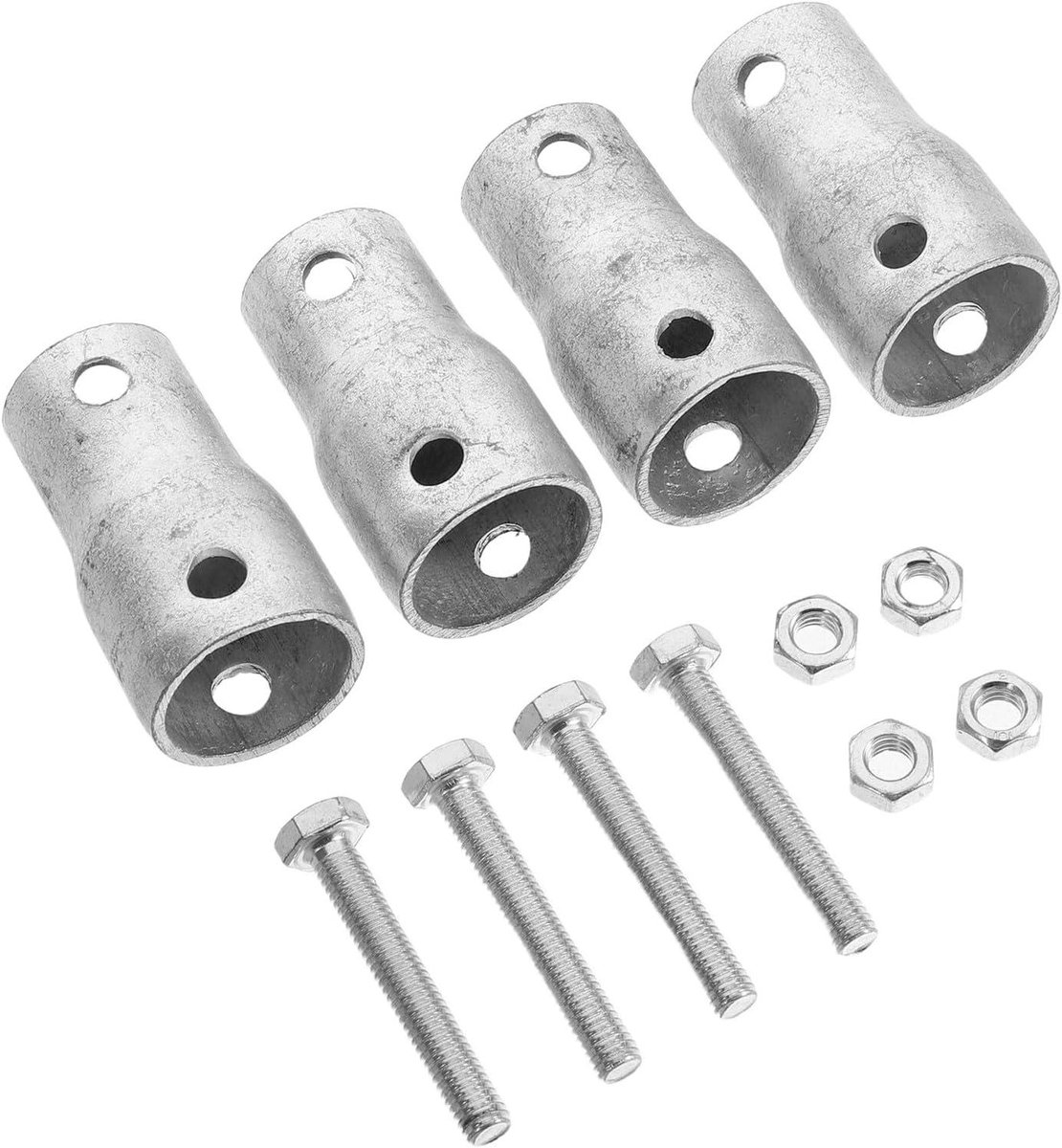 Kasfolie Rolhuls - Connector Kasfolie - Kas Ventilatie - Verstevigde Stalen Constructie - 4 Stuks - Zwart
