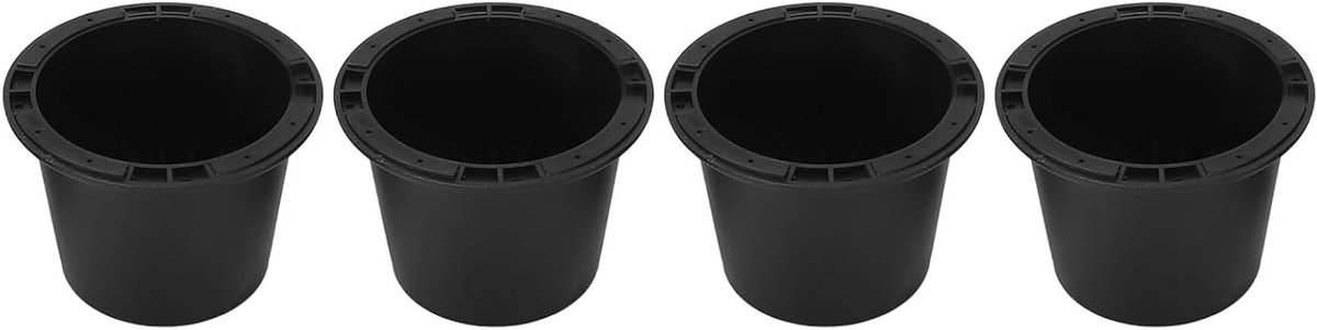 Rubberen Stoelverhogers - Meubel Lifters - Meer Opslagruimte - Stabiele Ondersteuning - 14 x 9 x 9 cm - Zwart