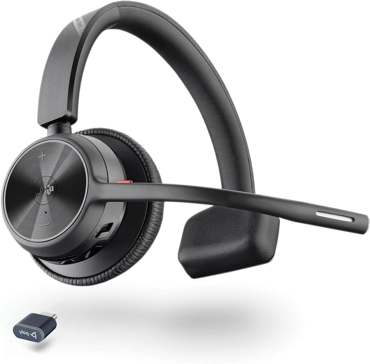 Draadloze Headset - Bluetooth Headset PC Headset - Online Vergaderen - Lichtgewicht Ontwerp - USB-C/A Adapter - Zwart
