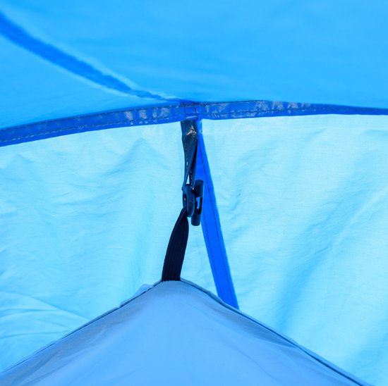 COVREO Tunneltent 426x206x154 cm lichtblauw polyester, voor 2-3 personen — afbeelding 4
