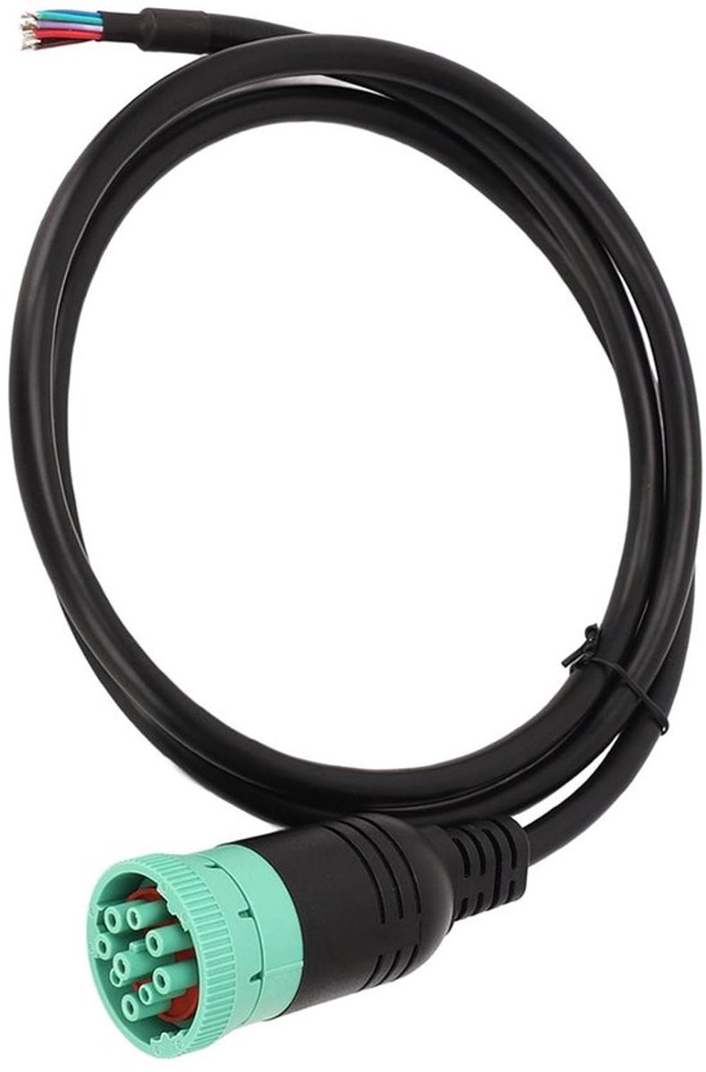 9-polige J1939 stekker voor open kabel, 1 meter lengte, betrouwbare verbinding, eenvoudig te installeren, geschikt voor diagnoseapparatuur en voertuigen
