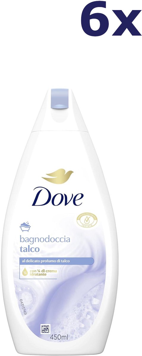 6x Dove Douchegel – Talco 450 ml