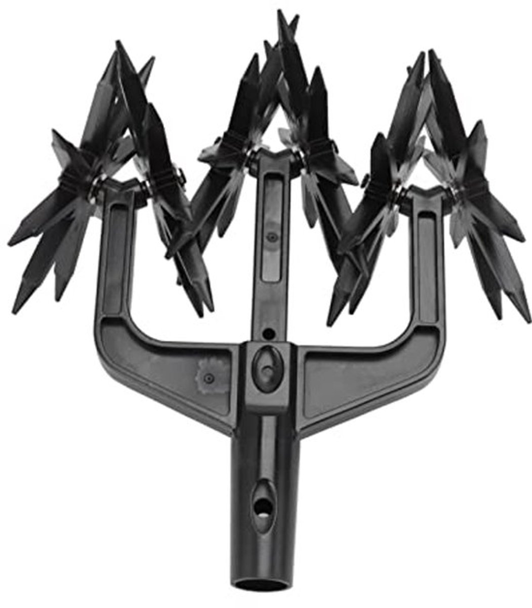 Rotary 2 In 1 Tuin Cultivator - Lichte Plastic Constructie - Diepe Aeratie met Lange Spikes