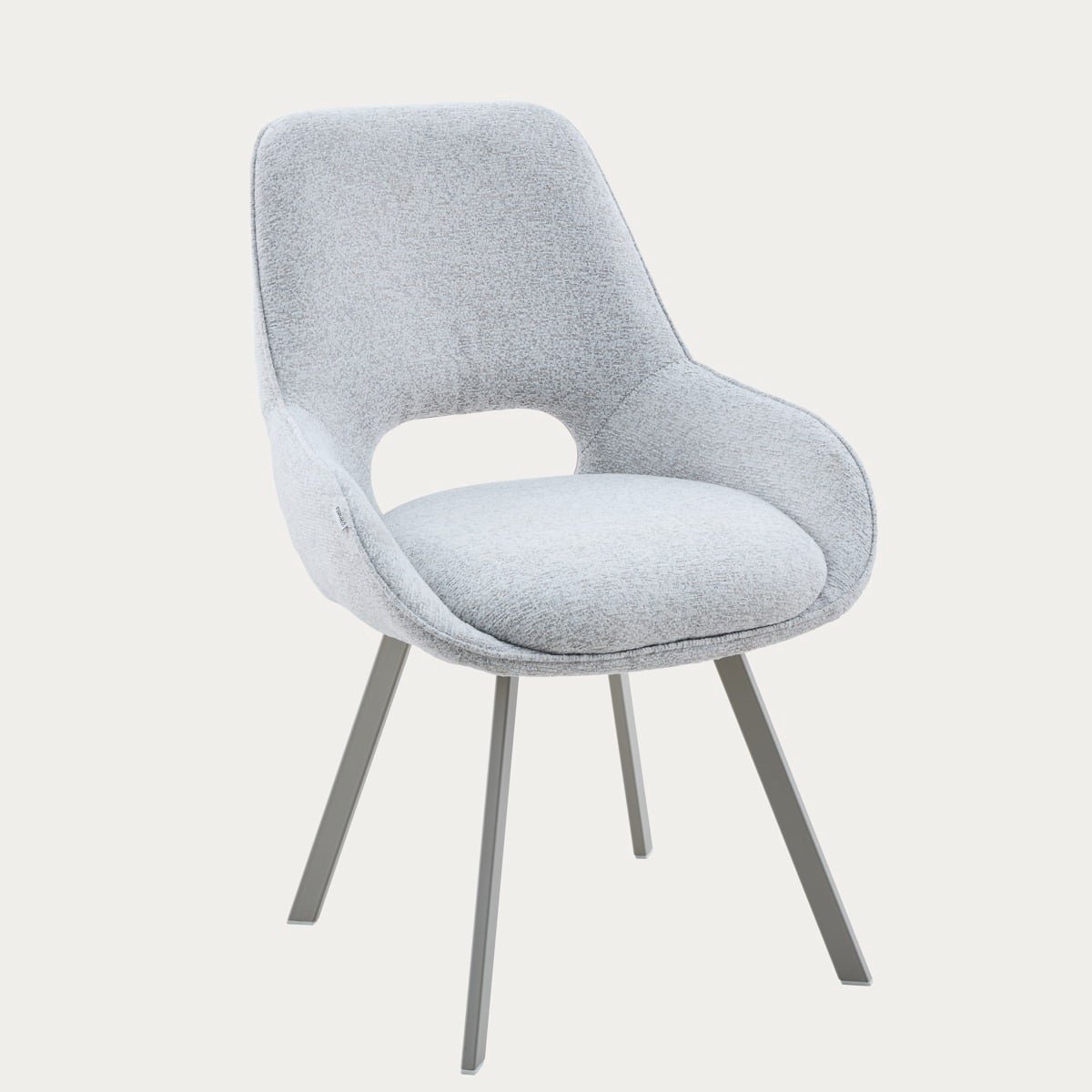 HOMLA Chair - ALAGI - in fabric grey - 57x63x82 cm - 774935