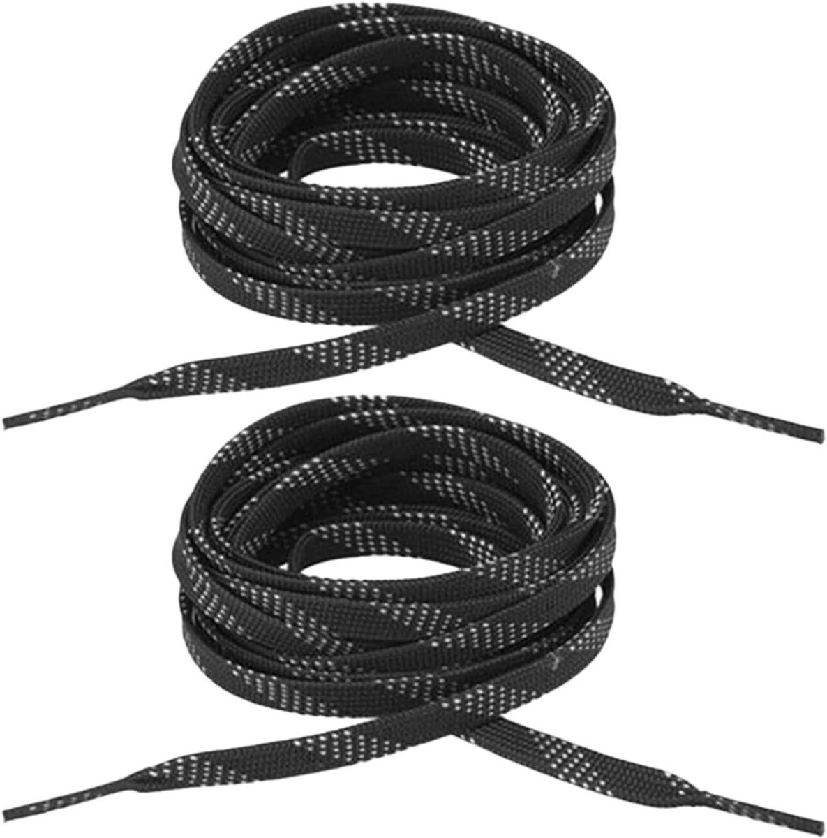 Gevlochten Skateboard Veters - Schaats Veters - Schaatsen Stabiliseren - Dubbel Gevlochten Structuur - 243.84 cm - Zwart