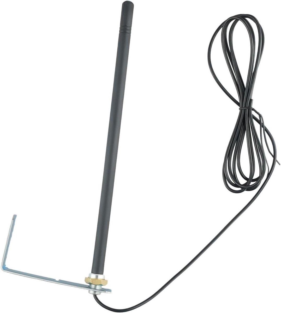 Signaal Antenne - Versterker - Garagedeur Bediening - Verbeterde Signaalsterkte - 2 meter kabel - Zwart