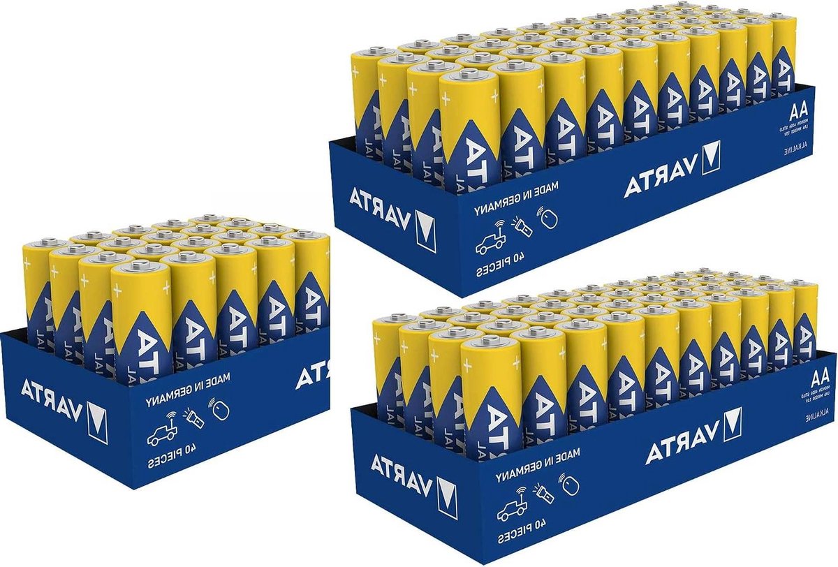 Alkaline Batterijen - Mignon AA - Apparaten Voeden - Hoge Energie Capaciteit - 100 Stuks - Zilver