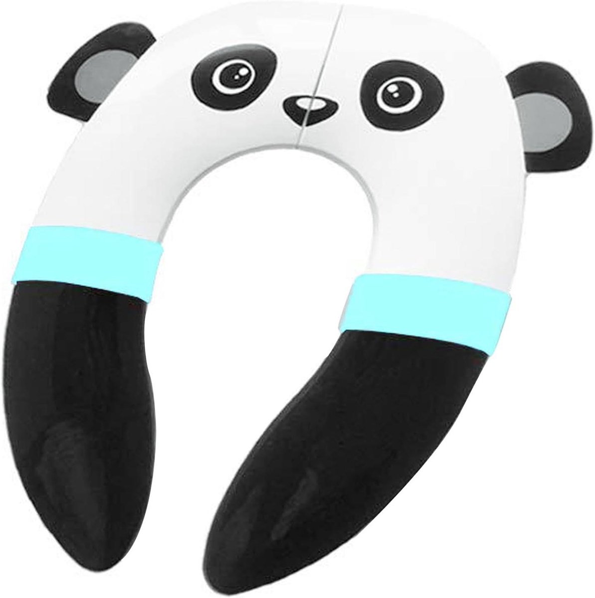 Toiletbrilhoes Opvouwbaar - Reis WC zitje - Zindelijkheidstraining - Antislip Panda Design - 19x16 cm - Zwart Wit