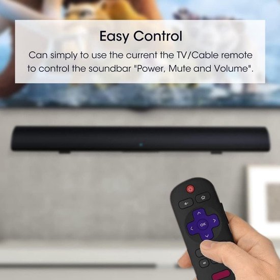 Soundbar met Subwoofer - TV Speaker - Thuisbioscoop Geluid - DSP Afstandsbediening - 101 cm - Zwart — afbeelding 2