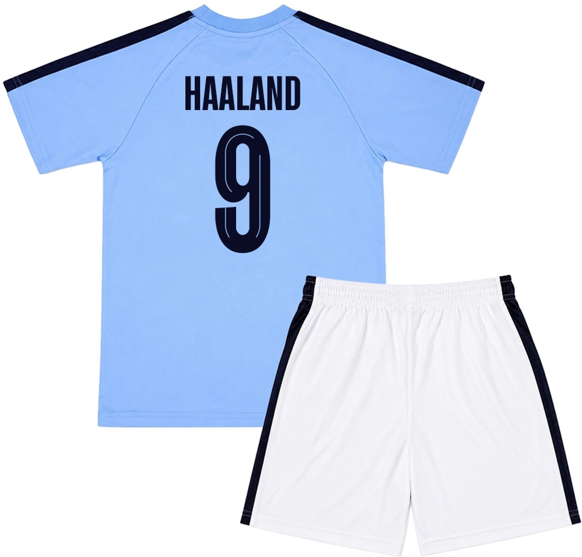 Haaland Manchester City Voetbaltenue Thuis - 2026-2027 - Voetbal Tenue Kinderen - Shirt en Broekje - Jongens en Meisjes -- Maat 164