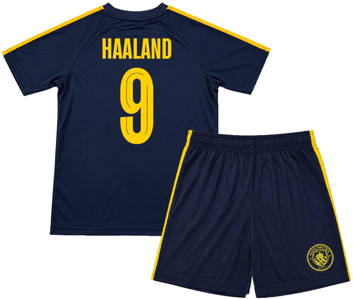 Haaland Manchester City Voetbaltenue Uit - 2026-2027 - Voetbal Tenue Kinderen - Shirt en Broekje - Jongens en Meisjes -- Maat 164