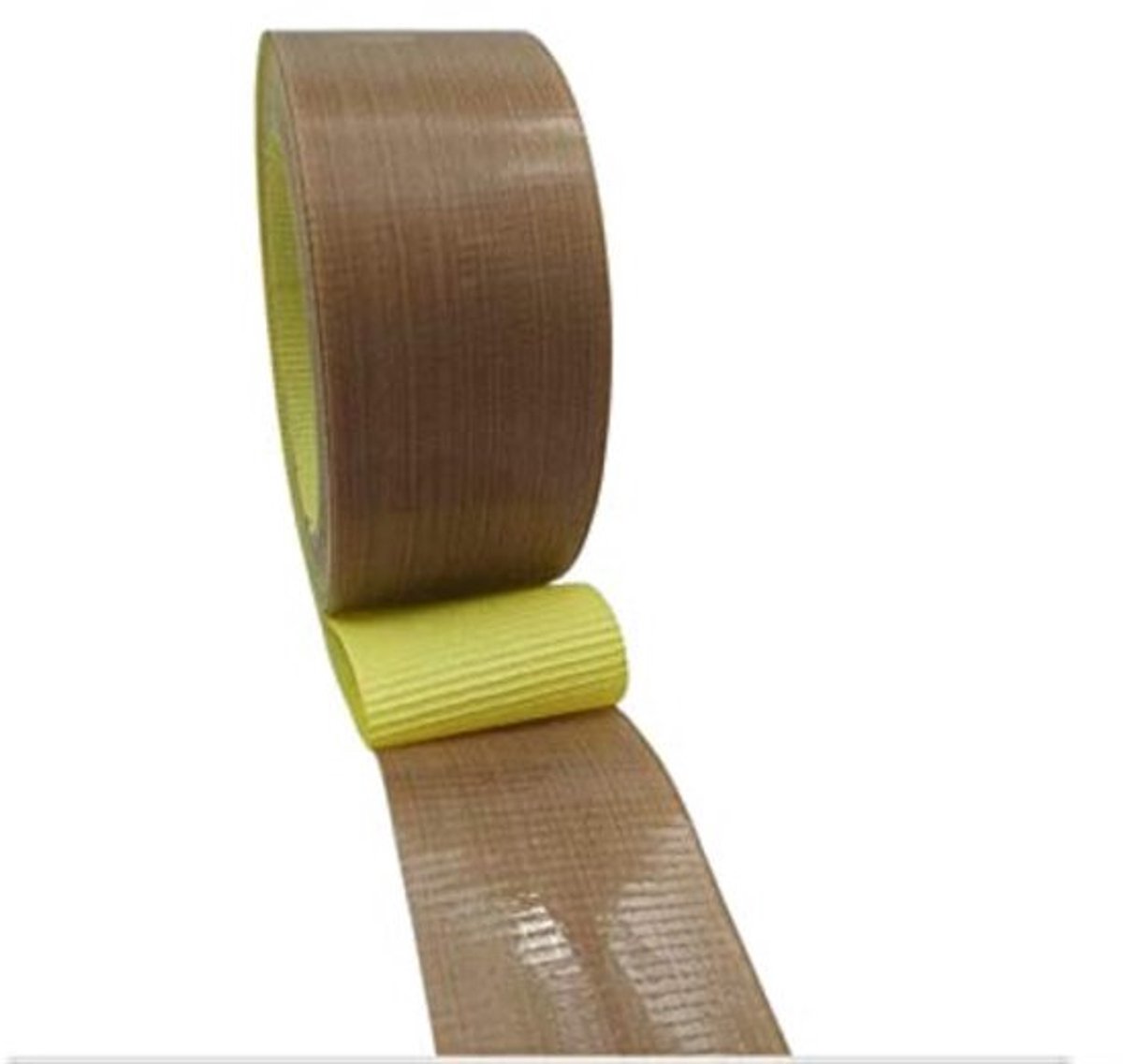 PTFE Tape - Zelfklevend - Hittebestendig tot 300 graden - Glasvezelimpregnering - Dikte 0,13 mm - Pack van 1, 12mm x 10m - Teflon Tape