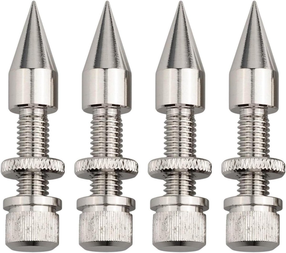 Luidspreker Spikes - Speaker Isolatie - Geluid Verbeteren - Trillingsdemping Technologie - 60 mm - Zilver