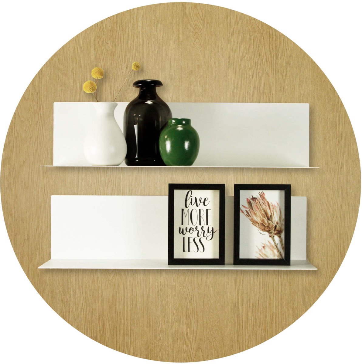 Design Magneetbord Rond - Eikenhout - Rond - 60cm - Kamer26
