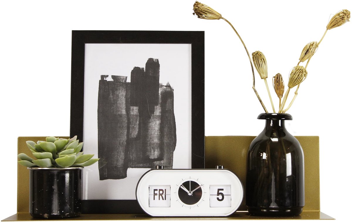 Magnetische Wandplank Goud Large Glossy - Kamer26