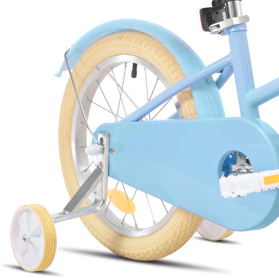 KEANO 12 Inch Kinderfiets voor Meisjes, 3-4 Jaar, 33-41 inch, met Zijwieltjes, Kinderfiets Blauw — afbeelding 5