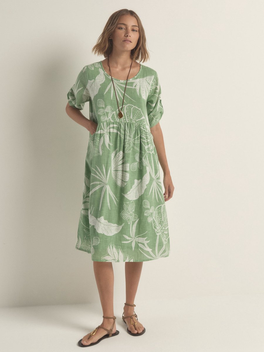 Cocoonjurk met palmprint
