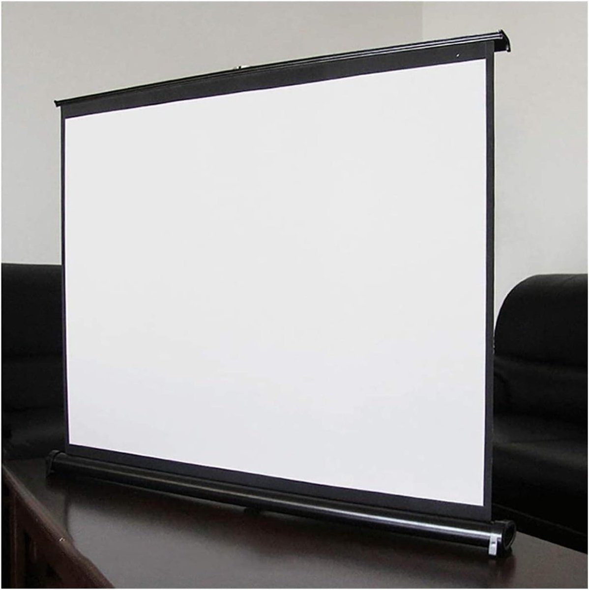 Projectiescherm Bureau - Scherm op standaard - Presentaties Geven - Zelfdragend Ontwerp - 30 inch 16:9 - Wit
