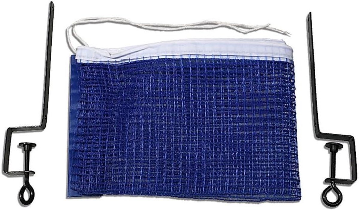 Tafeltennis Net Set - Pingpong Net - Sporten Thuis - Verstelbare Klemmen - 180 cm - Blauw