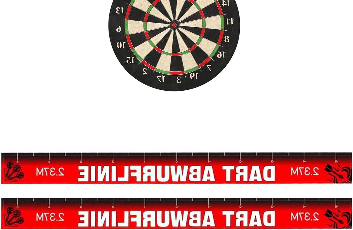 Dart Lijn Sticker - Teerlijn Markering - Dartspel Verbeteren - Waterdicht en Stevig - 2 stuks 56x5cm - Niet gespecificeerd
